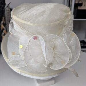 Vintage Hat with Floral Detail